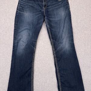 Silver Jeans Suki 22x30 Surplus Bootcut Women's 36x32 Medium Wash Denim Mid-Rise